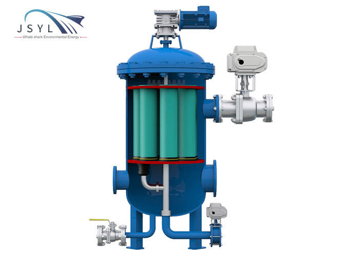 Großer Fluss-industrieller Niederdruck-Wasser-Filter-multi Zylinder-Wellengang-Selbstfilter